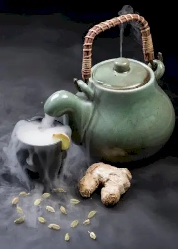 شاي كرك بالزنجبيل